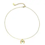LIVKE’s gold oval bead necklace with intricate vintage texture, styled with a black evening gown for royal-inspired elegance.