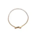 Three-tone zirconia tennis bracelets showcasing gold, silver, and rainbow color options, perfect for jewelry stacking and special occasion gifts
